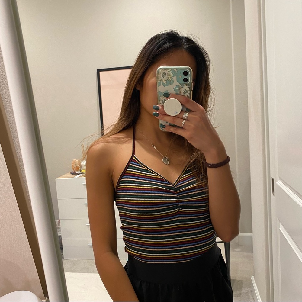 Multicolored Halter Top